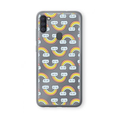Regenboog: Samsung Galaxy A11 Transparant Hoesje