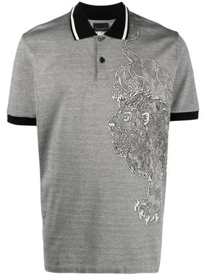 Billionaire polo à imprimé graphique - Noir