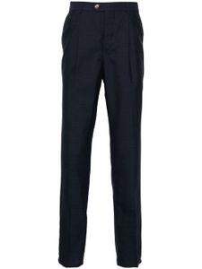 Brunello Cucinelli pantalon en coton à coupe slim - Bleu