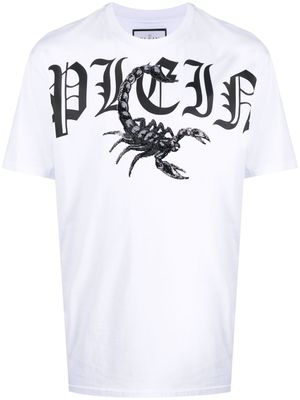 Philipp Plein t-shirt Scorpion imprimé - Blanc
