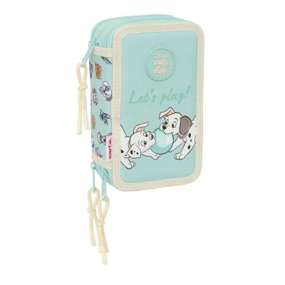 Schooletui met Accessoires Disney Blauw 12,5 x 19,5 x 5,5 cm 37 Onderdelen