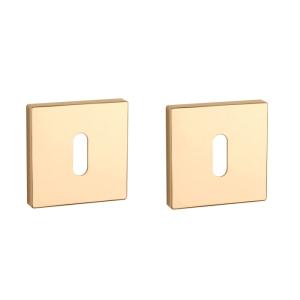 Aprile Premium Vierkant Sleutelrozet 52x52x7mm Gepolijst Goud Rozetten