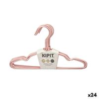 Kleerhangerset Kipit Blauw Groen Roze Metaal Siliconen Kinderen 9,5 x 0,3 x 18 cm 29 x 18 x 2,9 cm (24 Stuks)