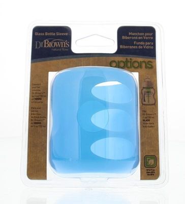 Dr Brown&apos;s Flesbeschermer blauw 150ml brede hals (1 st)