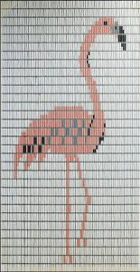 Sunarts kant en klaar vliegengordijn 90 x 210 Flamingo wit model 113