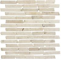 Stone Line Sticks Mozaiek Tegel Langwerpig - Crème Marmer Ongeglazuurd 300x300mm