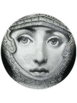 Fornasetti assiette de décoration Tema e Variazioni - Noir