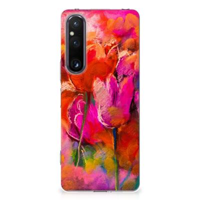 Smartphone hoesje Sony Xperia 1 V Tulips Smartphone hoesje Sony Xperia 1 V Tulips