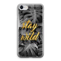 Stay wild: iPhone 8 Transparant Hoesje