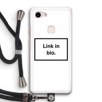 Link in bio: Pixel 3 Transparant Hoesje met koord