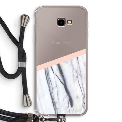 A touch of peach: Samsung Galaxy J4 Plus Transparant Hoesje met koord