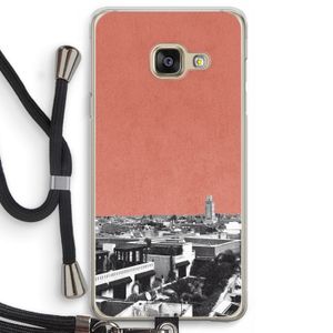 Marrakech Skyline : Samsung Galaxy A3 (2016) Transparant Hoesje met koord