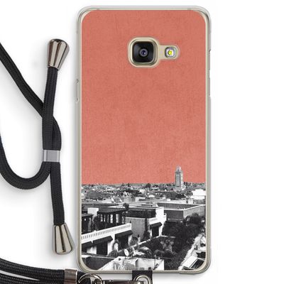 Marrakech Skyline : Samsung Galaxy A3 (2016) Transparant Hoesje met koord