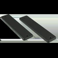 AMI Kortschild 180/41 RH Geheel Blind Zwart 9005 Str - 739130