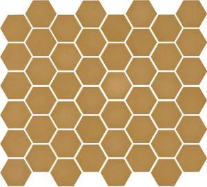 The Mosaic Factory Valencia Mozaiek Tegel Hexagon- Mosterd Glas Recycled 278x325 mm
