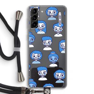 Gezichtjes: Samsung Galaxy S21 Plus Transparant Hoesje met koord