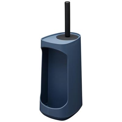 Tiger Toiletborstelhouder Tess Met Opbergfunctie Vrijstaand Swoop Borstel Flexibel Blauw - Zwart