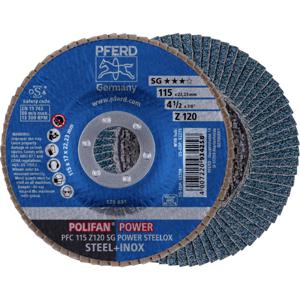 PFERD 67789116 PFC 115 Z 120 SG POWER STEELOX Lamellenschijf Diameter 115 mm Boordiameter 22.23 mm RVS, Staal 10 stuk(s)