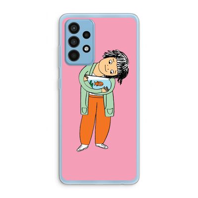 Visknuffel: Samsung Galaxy A52 Transparant Hoesje