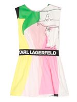 Karl Lagerfeld Kids robe sans manches à design colour block - Rose - thumbnail