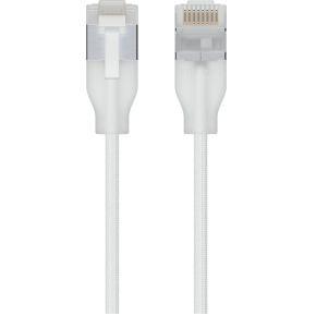 Ubiquiti UACC-Cable-Patch-EL-C6A-8M-W netwerkkabel Doorschijnend, Wit Cat6a