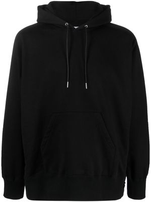 sacai hoodie en coton à lien de resserrage - Noir