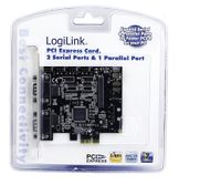 LogiLink PC0033 Seriële/parallelle interfacekaart Parallel (IEEE 1284), Serieel (9-pol.) PCIe - thumbnail