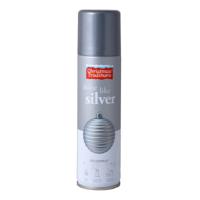 1x Deco spray zilver 150 ml   -