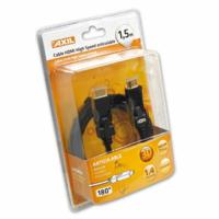 HDMI-Kabel Axil 1,5 m Zwart Mannelijk/Mannelijk