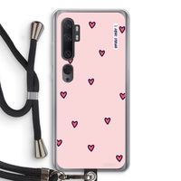 Hartjes: Xiaomi Mi Note 10 Pro Transparant Hoesje met koord