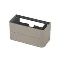 INK - Afgeronde Onderkast Gelakt 2 Laden Softclose Tbv Grepen - 1000x450x520 Mm - Mat Creme Cotton