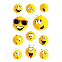 9x Smiley stickervellen met 11 stickers   -