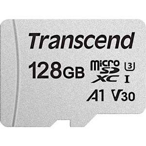 Transcend Premium 300S microSDXC-kaart 128 GB Class 10, UHS-I, UHS-Class 3, v30 Video Speed Class, A1 Application Performance Class