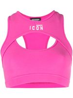 DSQUARED2 brassière de sport à logo Icon - Rose