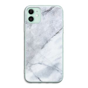 Witte marmer: iPhone 11 Transparant Hoesje