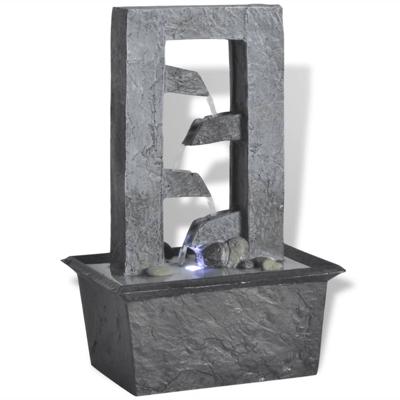 VidaXL Binnenfontein met led-licht polyresin