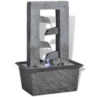 VidaXL Binnenfontein met led-licht polyresin