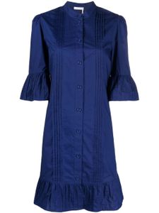 See by Chloé robe-chemise City en coton - Bleu