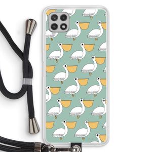 Pelican: Samsung Galaxy A22 4G Transparant Hoesje met koord