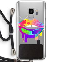 Lip Palette: Samsung Galaxy S9 Transparant Hoesje met koord