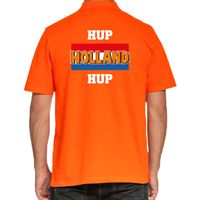 Grote maten oranje polopoloshirt Holland / Nederland supporter hup Holland hup EK/ WK voor heren - thumbnail