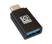 LC-Power LC-ADA-U31C USB C USB A Zwart kabeladapter/verloopstukje - thumbnail
