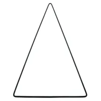 Decoratie DIY kerstboom metaal zwart 55 cm | 24 stuks