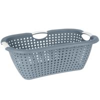 Storage Solutions wasmand - blauw - 26 liter - kunststof - 40 x 60 x 22 cm - Draagwasmand