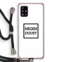 Negenduust vierkant: Samsung Galaxy A51 5G Transparant Hoesje met koord Negenduust vierkant: Samsung Galaxy A51 5G Transparant Hoesje met koord