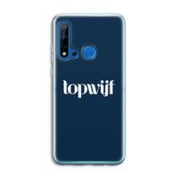 Topwijf Navy: Huawei P20 Lite (2019) Transparant Hoesje