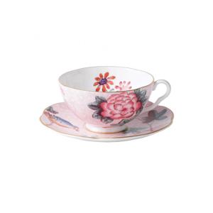 WEDGWOOD - Cuckoo - Kop en schotel PINK