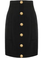 Balmain jupe à boutons décoratifs - Noir
