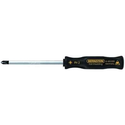 BERNSTEIN Tools for Electronics Bernstein Werkzeugfabrik 4-653 Werkplaats Kruiskop schroevendraaier PH 2 Koplengte: 100 mm