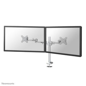 Neomounts FPMA-D935DG Monitor-tafelbeugel 2-voudig 25,4 cm (10) - 68,6 cm (27) Zilver Kantelbaar, Zwenkbaar, Roteerbaar